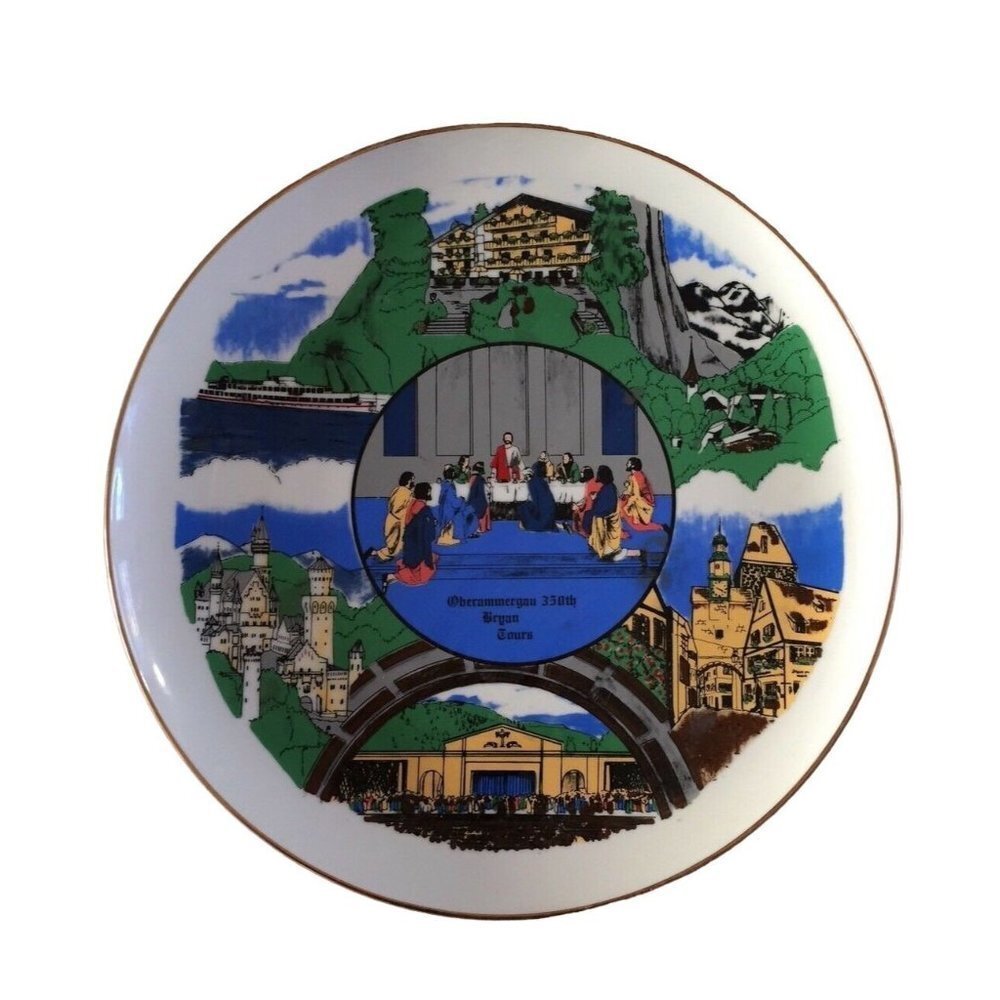 Vintage 1984 Oberammergau Germany Passion Play 350th‎ Anniversary Plate
